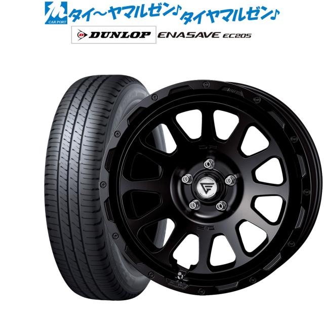 FORCE デルタフォース OVAL(オーバル) 18インチ 8.0J ダンロップ ENASAVE エナセーブ EC205 225/45R18 サマータイヤ ホイール4本セット