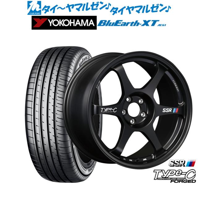 タナベ SSR Type-C FORGED 17インチ 7.5J ヨコハマ BluEarth ブルーアース XT (AE61) 215/60R17 サマータイヤ ホイール4本セット