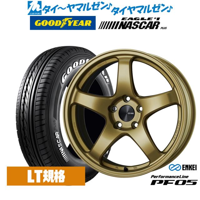エンケイ PF05 17インチ 7.0J グッドイヤー EAGLE イーグル #1 NASCAR PLUS ナスカープラス 215/60R17 サマータイヤ ホイール4本セット