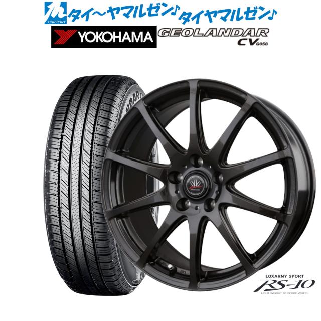 BADX ロクサーニスポーツ RS-10 18インチ 7.5J ヨコハマ GEOLANDAR ジオランダー CV (G058) 235/60R18 サマータイヤ ホイール4本セットの通販は 96,525円