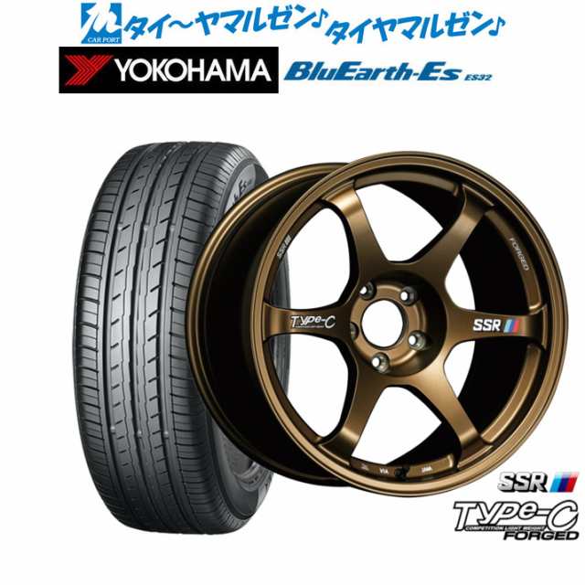 タナベ SSR Type-C FORGED 17インチ 7.5J ヨコハマ BluEarth-ES ブルーアースイーエス ES32 215/45R17 サマータイヤ ホイール4本セットの通販は