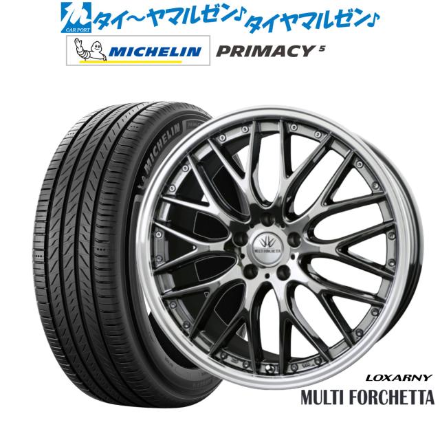 BADX ロクサーニ マルチフォルケッタ 18インチ 7.0J ミシュラン プライマシー プライマシー5 225/45R18 サマータイヤ ホイール4本セット