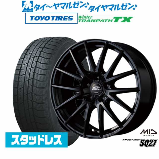 【数量限定】MID シュナイダー SQ27 17インチ 7.0J トーヨータイヤ ウィンタートランパス TX 215/60R17 スタッドレスタイヤ ホイール4本