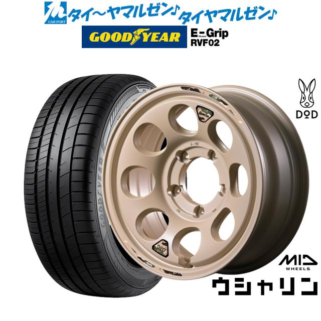 MID ホイールズ DOD ウシャリン 16インチ 6.0J グッドイヤー エフィシエント グリップ RVF02 215/65R16 サマータイヤ ホイール4本セット