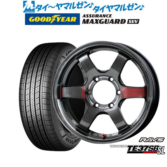 レイズ ボルクレーシング TE37 SB SL 18インチ 8.0J グッドイヤー ASSURANCE アシュアランス MAXGUARD SUV 265/60R18 サマータイヤ ホイール4本セット