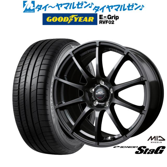 MID シュナイダー スタッグ 15インチ 6.0J グッドイヤー エフィシエント グリップ RVF02 195/65R15 サマータイヤ ホイール4本セットの通販は