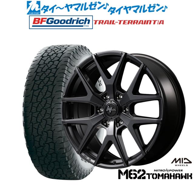 MID ナイトロパワー M62 トマホーク 18インチ 9.0J BFグッドリッチ トレールテレーン T/A 265/65R18 オフロードタイヤ ホイール4本セット
