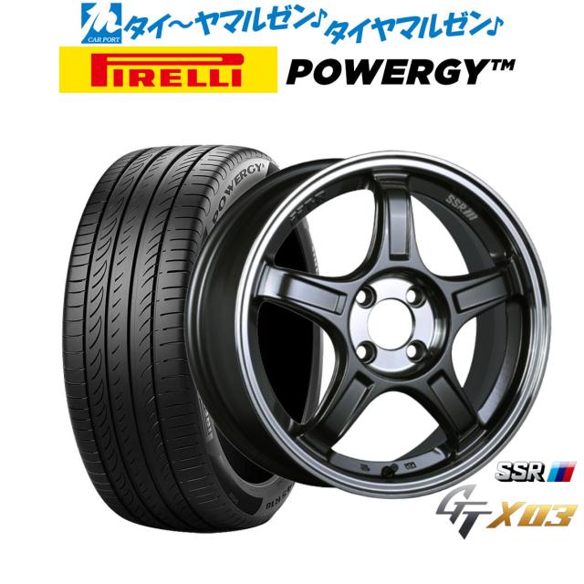 タナベ SSR GT X03 17インチ 7.0J ピレリ POWERGY (パワジー) 205/55R17 サマータイヤ ホイール4本セット