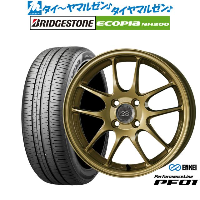 エンケイ PF01 16インチ 6.5J ブリヂストン ECOPIA エコピア NH200 205/60R16 サマータイヤ ホイール4本セット