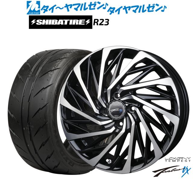 BADX タービン 15インチ 165/60r15 BADX ロクサーニ テンペストタービンVX 15インチ 4.5J SHIBATIRE