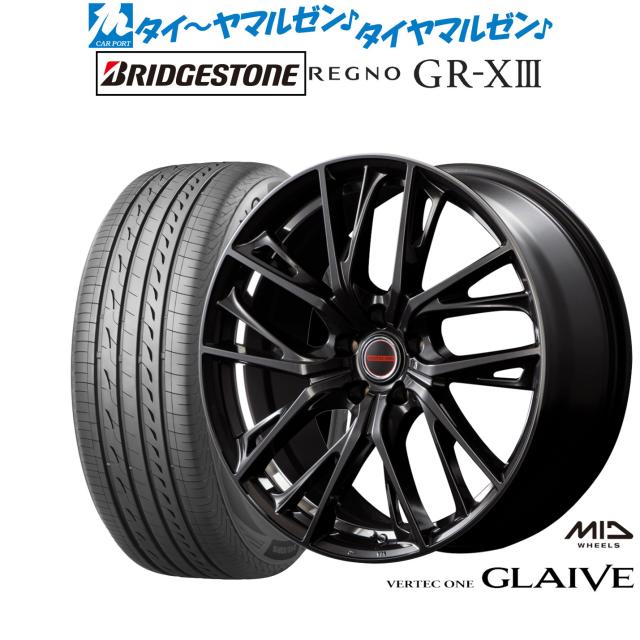MID ヴァーテック ワン グレイブ 19インチ 8.0J ブリヂストン REGNO レグノ GR-XIII(GR-X3) 255/40R19 サマータイヤ ホイール4本セットの通販は
