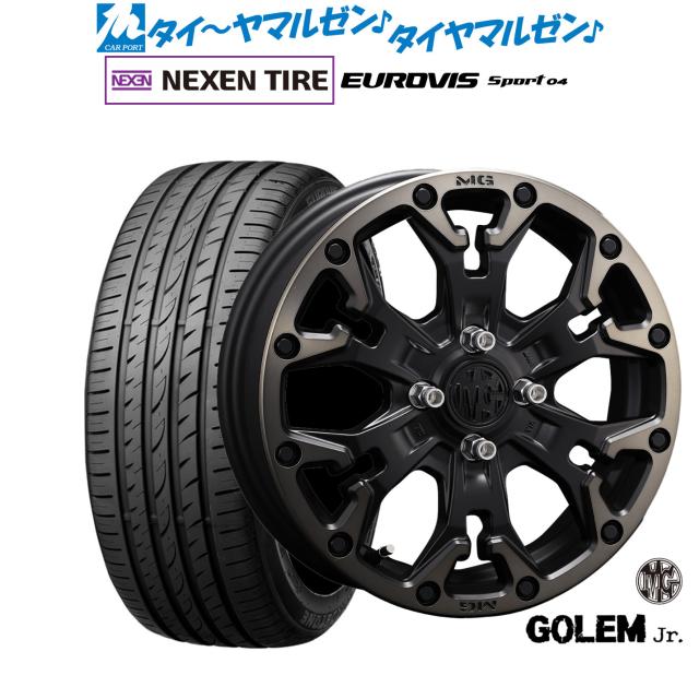 クリムソン MG ゴーレム Jr. 16インチ 6.0J NEXEN ネクセン ロードストーン ユーロビズ Sport 04 195/45R16 サマータイヤ ホイール4本セット