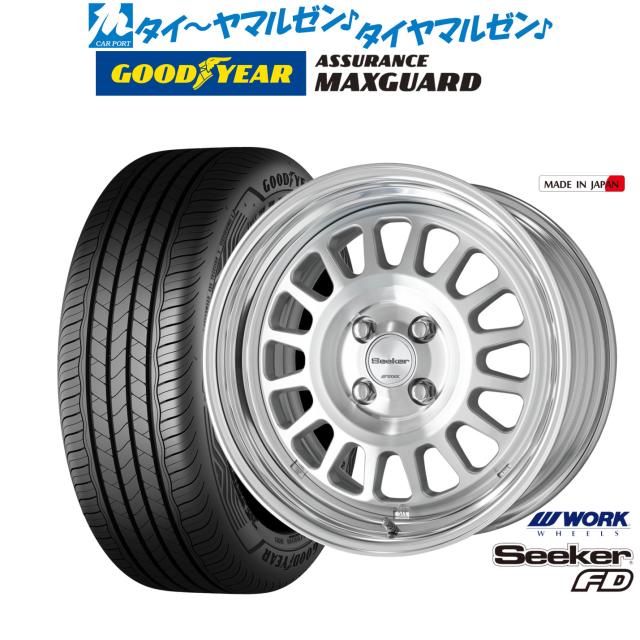 ワーク シーカー FD 16インチ 6.0J グッドイヤー ASSURANCE アシュアランス MAXGUARD 195/65R16 サマータイヤ ホイール4本セット