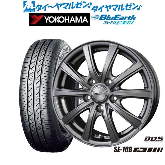 BADX D,O,S(DOS) SE-10R plus 16インチ 6.5J ヨコハマ BluEarth ブルーアース (AE-01F) 195/60R16 サマータイヤ ホイール4本セットの通販は