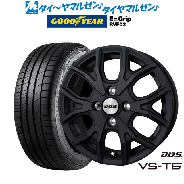BADX D,O,S(DOS) VS-T6 14インチ 4.5J グッドイヤー エフィシエント グリップ RVF02 155/65R14 サマータイヤ ホイール4本セット