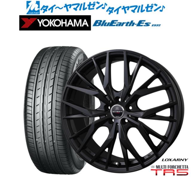BADX ロクサーニ マルチフォルケッタ TR5 Black Edition 19インチ 8.0J ヨコハマ BluEarth-ES ブルーアースイーエス ES32 225/35R19 サマータイヤ ホイール4本セット