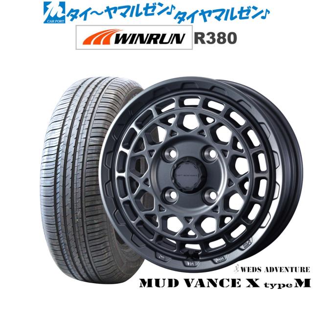ウェッズ アドベンチャー マッドヴァンス X タイプM 14インチ 4.5J WINRUN ウインラン R380 155/65R14 サマータイヤ ホイール4本セットの通販は
