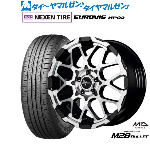 MID ナイトロパワー M28 バレット S 16インチ 7.0J NEXEN ネクセン ロードストーン ユーロビズ HP02 215/65R16 サマータイヤ ホイール4本セット