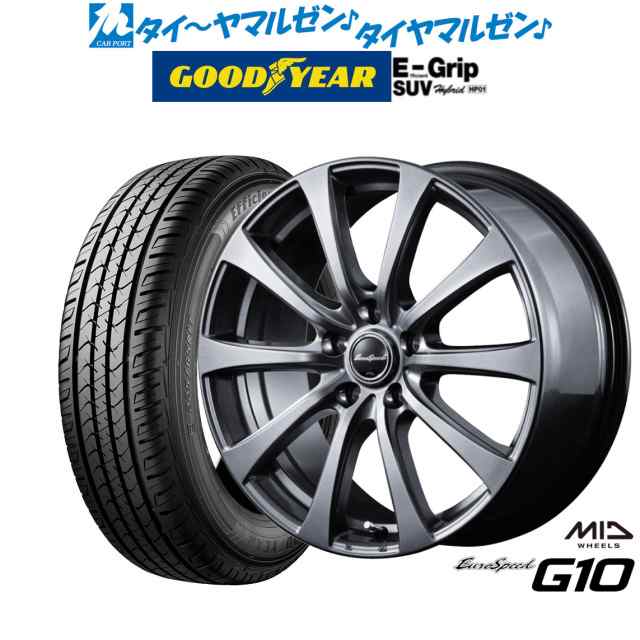 MID ユーロスピード G-10 17インチ 7.0J グッドイヤー エフィシエント グリップ SUV HP01 215/60R17 サマータイヤ ホイール4本セット