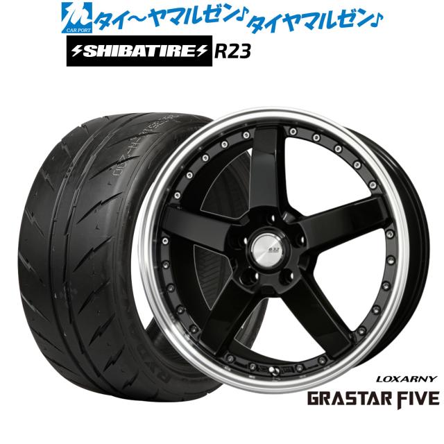 BADX ロクサーニ グラスターファイブ 19インチ 8.0J SHIBATIRE シバタイヤ 300 (R23) 245/35R19 サマータイヤ ホイール4本セット 103,400円