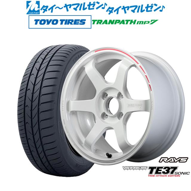 レイズ ボルクレーシング TE37 SONIC(ソニック) TIME ATTACK EDITION 15インチ 5.0J トーヨータイヤ トランパス TRANPATH mp7 165/60R15 サマータイヤ ホイール4本セット 117,900円