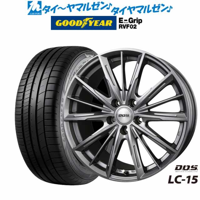 BADX DOS(DOS) LC-15 17インチ 7.0J グッドイヤー エフィシエント グリップ RVF02 215/60R17 サマータイヤ ホイール4本セット