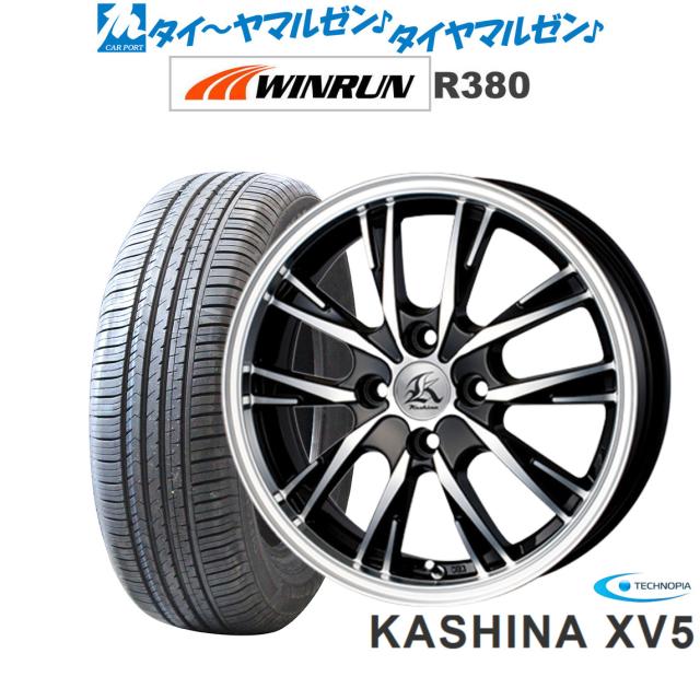 テクノピア カシーナ XV-5 ブラックポリッシュ 14インチ 4.5J WINRUN 