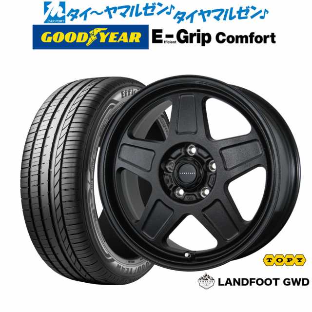トピー ランドフット GWD 16インチ 7.0J グッドイヤー エフィシエント グリップ コンフォート 205/60R16 サマータイヤ ホイール4本セット