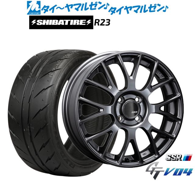 タナベ SSR GT V04 15インチ 5.0J SHIBATIRE シバタイヤ 280 (R23) 165/55R15 サマータイヤ ホイール4本セット