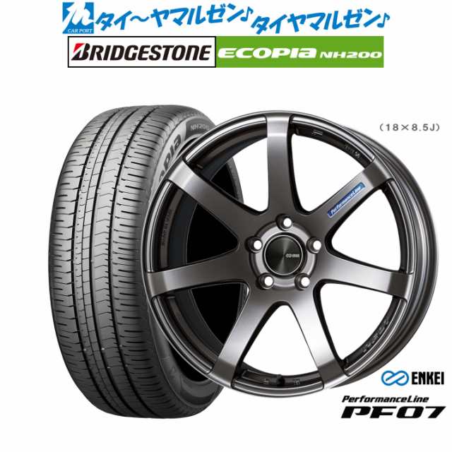 エンケイ PF07 18インチ 7.5J ブリヂストン ECOPIA エコピア NH200 215/45R18 サマータイヤ ホイール4本セットの通販は