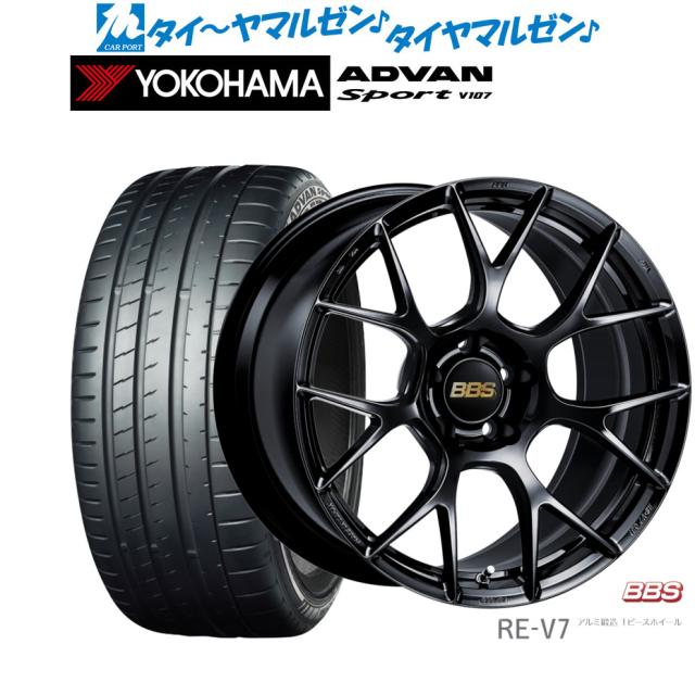 BBS JAPAN RE-V7 19インチ 8.5J ヨコハマ ADVAN アドバン Sport (V107) 255/55R19 サマータイヤ ホイール4本セット