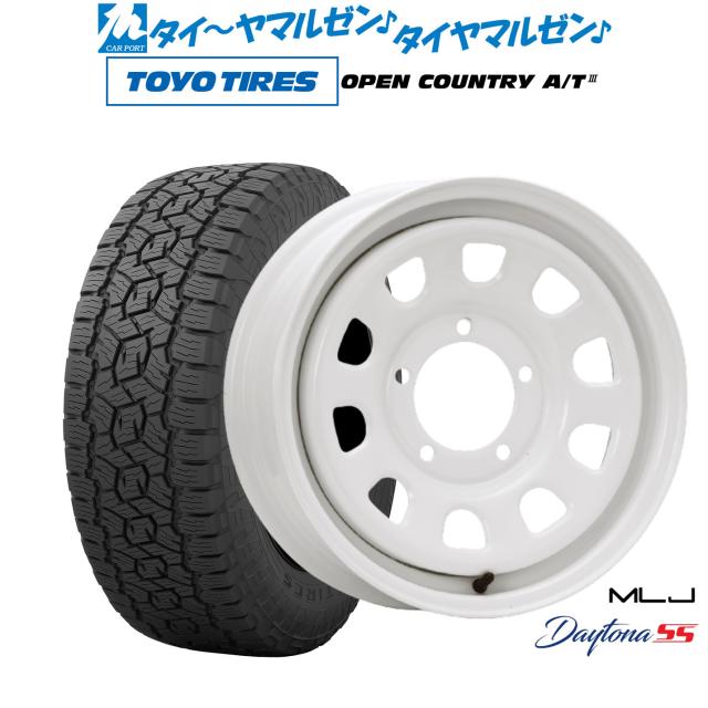 MLJ デイトナ SS 16インチ 5.5J トーヨータイヤ OPEN COUNTRY オープンカントリー AT3 215/70R16 オフロードタイヤ ホイール4本セット