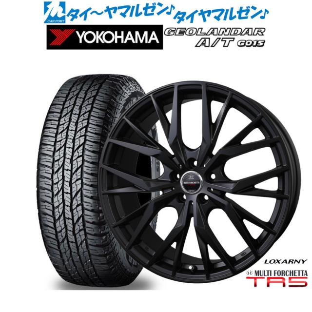 BADX ロクサーニ マルチフォルケッタ TR5 Black Edition 18インチ 7.5J ヨコハマ GEOLANDAR ジオランダー AT(G015) 225/50R18 オフロードタイヤ ホイール4本セット