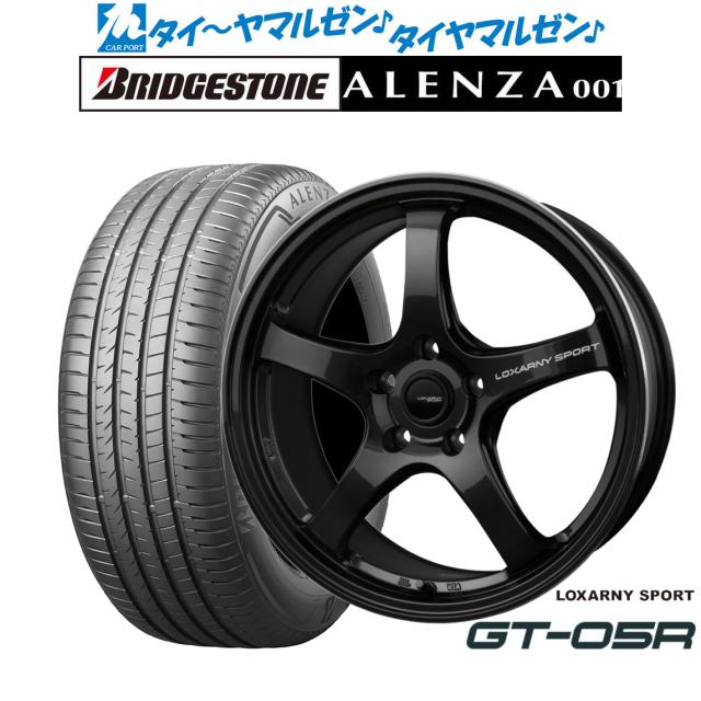 BADX ロクサーニスポーツ GT-05R 17インチ 7.5J ブリヂストン ALENZA アレンザ 001 215/60R17 サマータイヤ ホイール4本セット