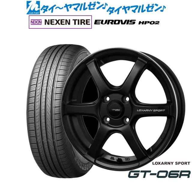 BADX ロクサーニスポーツ GT-06R 15インチ 5.5J NEXEN ネクセン ロードストーン ユーロビズ HP02 165/60R15 サマータイヤ ホイール4本セット