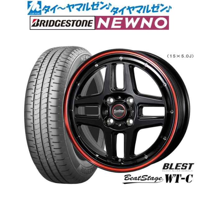 ニューレイトン ビートステージ WT-C 14インチ 4.5J ブリヂストン NEWNO ニューノ 155/65R14 サマータイヤ ホイール4本セット