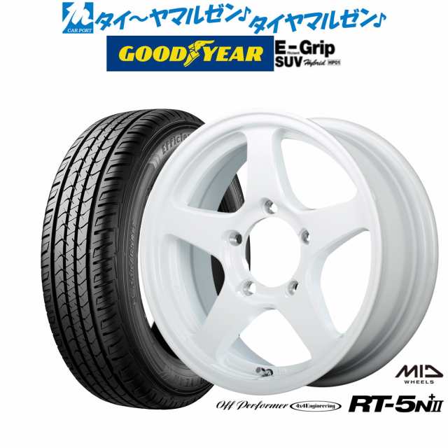 MID オフパフォーマー RT-5N+II 16インチ 5.5J グッドイヤー エフィシエント グリップ SUV HP01 175/80R16 サマータイヤ ホイール4本セッ