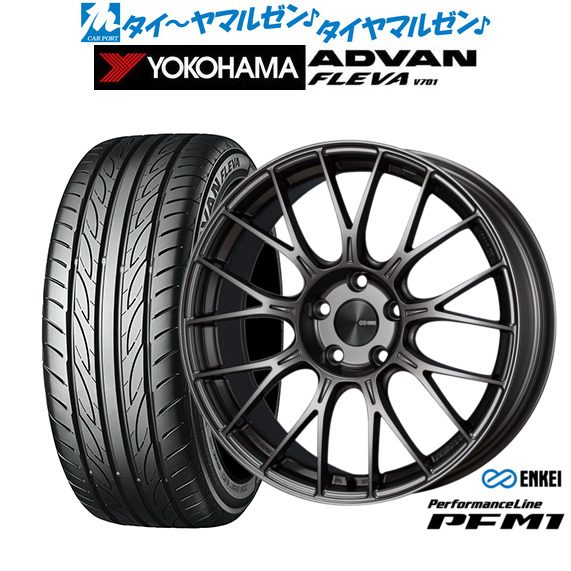 エンケイ PFM1 19インチ 8.0J ヨコハマ ADVAN アドバン フレバ V701 235/45R19 サマータイヤ ホイール4本セット 141,400円
