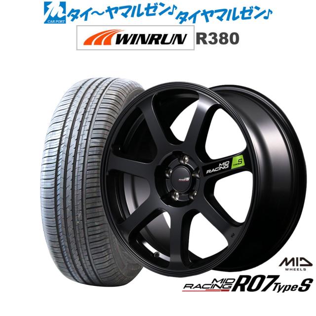 MID レーシング R07 TypeS 18インチ 8.0J WINRUN ウインラン R380 225/60R18 サマータイヤ ホイール4本セット