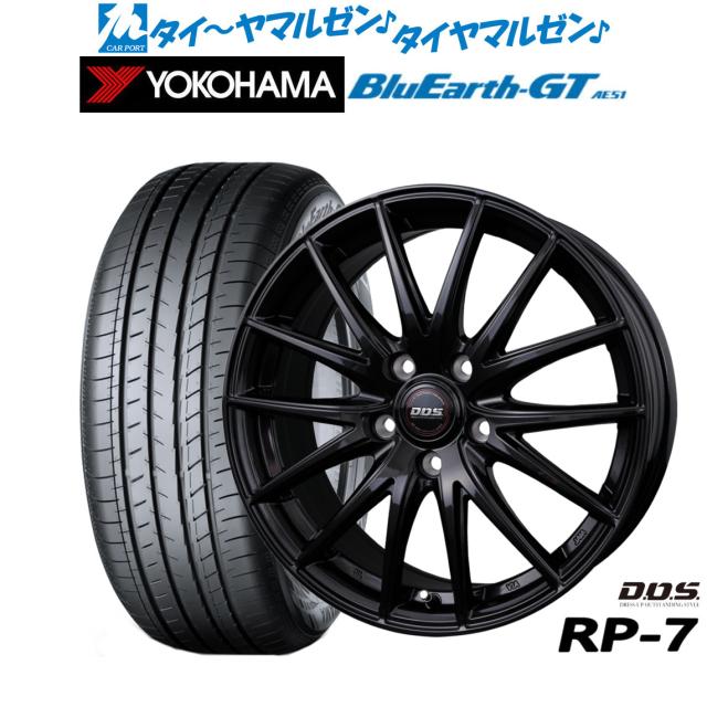 BADX D,O,S(DOS) RP-7 16インチ 6.5J ヨコハマ BluEarth ブルーアース GT (AE51) 205/45R16 サマータイヤ ホイール4本セット