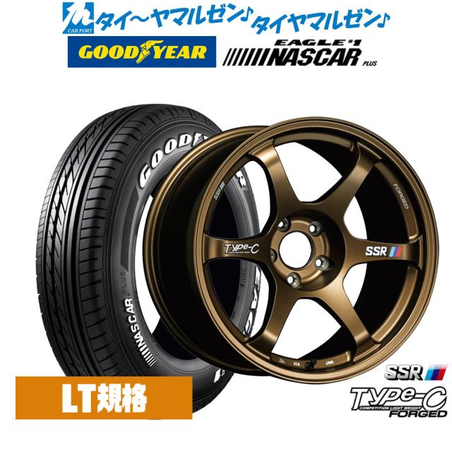 タナベ SSR Type-C FORGED 17インチ 7.5J グッドイヤー EAGLE イーグル #1 NASCAR PLUS ナスカープラス 215/60R17 サマータイヤ ホイール4本セット