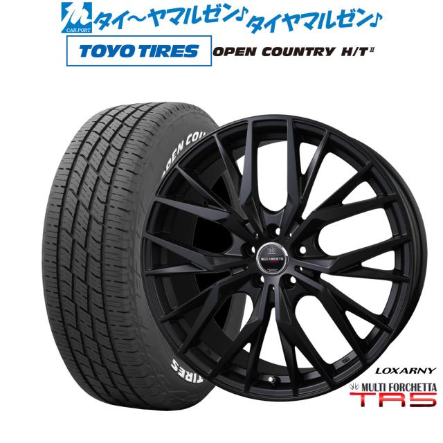 BADX ロクサーニ マルチフォルケッタ TR5 Black Edition 19インチ 7.5J トーヨータイヤ OPEN COUNTRY オープンカントリー HT2 225/55R19 サマータイヤ ホイール4本セット