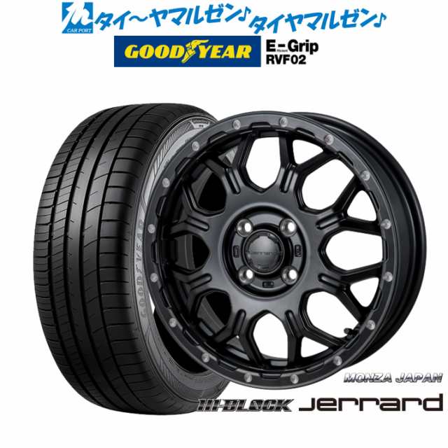 モンツァ ハイブロック ジェラード サテンブラック/ミーリング 15インチ 4.5J グッドイヤー エフィシエント グリップ RVF02 165/60R15 77H サマータイヤ ホイール4本セットの通販は