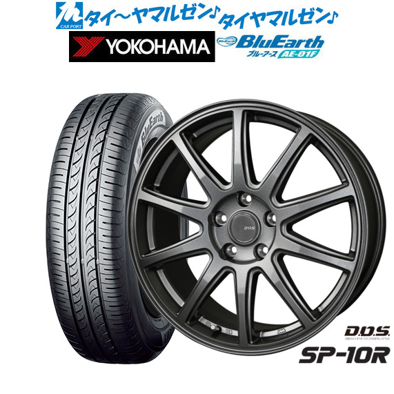 BADX D,O,S(DOS) SP-10R 15インチ 6.0J ヨコハマ BluEarth ブルーアース (AE-01F) 175/65R15 サマータイヤ ホイール4本セット