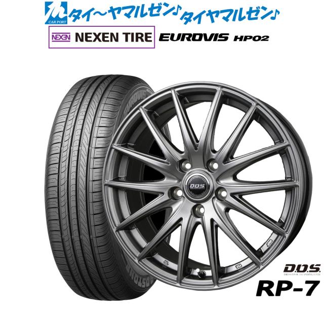 BADX D,O,S(DOS) RP-7 16インチ 6.5J NEXEN ネクセン ロードストーン ユーロビズ HP02 205/60R16 サマータイヤ ホイール4本セット