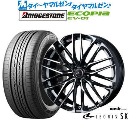 ウェッズ レオニス SK パールブラック/ミラーカット 17インチ 7.0J ブリヂストン ECOPIA エコピア EV-01 215/50R17 91V サマータイヤ ホイール4本セットの通販は 216,800円