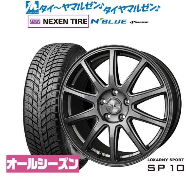 BADX ロクサーニスポーツ SP10 15インチ 6.0J NEXEN ネクセン N blue 4Season 185/60R15 オールシーズンタイヤ ホイール4本セット