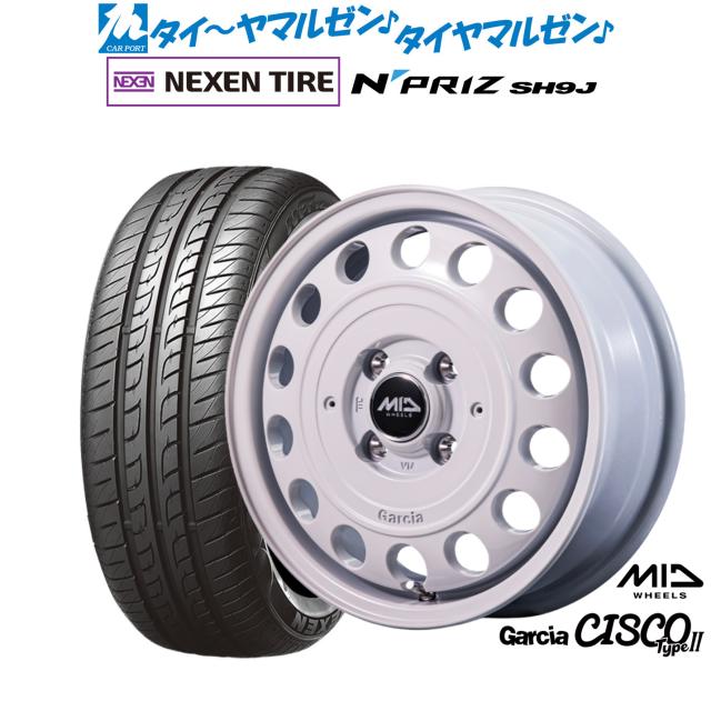 MID ホイールズ ガルシア シスコ Type2 15インチ 4.5J NEXEN ネクセン N priz SH9J 165/55R15 サマータイヤ ホイール4本セット