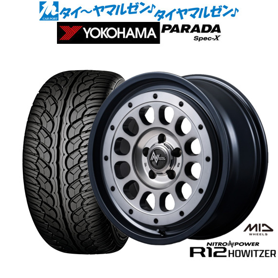 MID ナイトロパワー R12 ハウザー 18インチ 7.5J ヨコハマ PARADA パラダ Spec-X 235/60R18 サマータイヤ ホイール4本セット