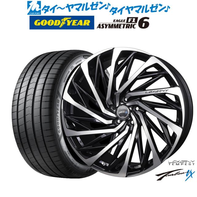 BADX ロクサーニ テンペストタービンVX 18インチ 7.5J グッドイヤー イーグル F1 アシメトリック6 225/40R18 サマータイヤ ホイール4本セットの通販は